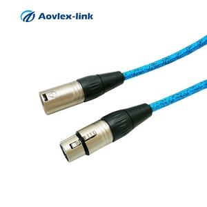 Haute qualité 3M câble <span class=keywords><strong>XLR</strong></span> Tresse En Nylon plaqué or connecteur de Canon audio câble micro <span class=keywords><strong>XLR</strong></span> 3 broches mâle à femelle - Product Image 2