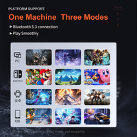 JK03 pengontrol Gaming ponsel nirkabel ergonomis, Motor getaran 3D kompatibel dengan saklar IOS Android