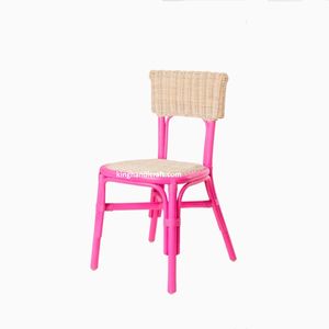 Silla Infantil de Ratán Hecha a Mano, Moderna y de Primera Calidad, con Características de Seguridad para Eventos de Hotel, Cumpleaños y Bodas, Asiento Infantil de Mimbre Natural - Product Image 1