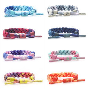 Benutzer definierte Schnürsenkel Armband Hand gefertigte Seil Geflochtene Hockey Sport verstellbare Armbänder mit Schnürsenkel - Product Image 3