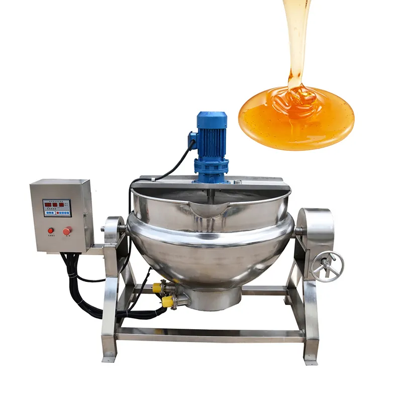 1000l Candy Gas Burner Jacketed Kettle Emulsifier