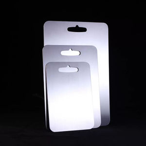 2025 all'ingrosso durevole 5 dimensioni 304 tagliere ispessito in acciaio inossidabile doppio lato a prova di muffa impastare per la cucina - Product Image 6