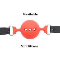 Gag boule à bouche en PU rouge pour hommes jouets sexuels pour adultes fouets et costume de bondage BDSM matériaux en acier inoxydable et en cuir Tease pour les femmes
