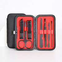 Nouveau Kit de Soins Personnels PD 2026 – Trousse Professionnelle de Pédicure et Manucure 7 Pièces Noire