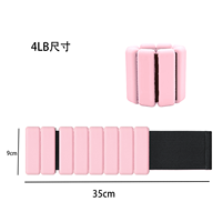 Poids réglables en silicone pour chevilles et poignets, 2 lb, durables, écologiques, portables, pour la sécurité, le sport, la gym, le fitness et l'entraînement