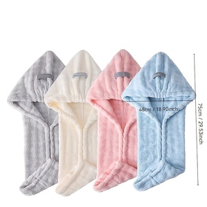 Serviette Cheveux Sèche-Rapide Écologique Absorption d'Eau Couleur Unie Soin des Cheveux Adulte Indispensable Salons Natation Fitness - Product Image 3