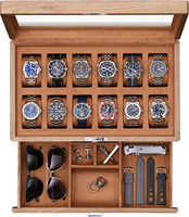 Boîte cadeau en bois massif FSC personnalisée, boîte à bijoux en bois de luxe avec logo gravé au laser, usine Caoxian OEM ODM