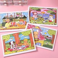 En stock – Livre de coloriage pour adultes et enfants – Design de dessins animés mignons et confortables – Cadeau créatif pour le dessin et la coloration – Reliure thermique imprimée