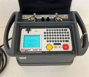 DLRO200 Digital Low Resistance Ohmmeter with English <b>Keyboard</b>, 200A - Product Image 3
