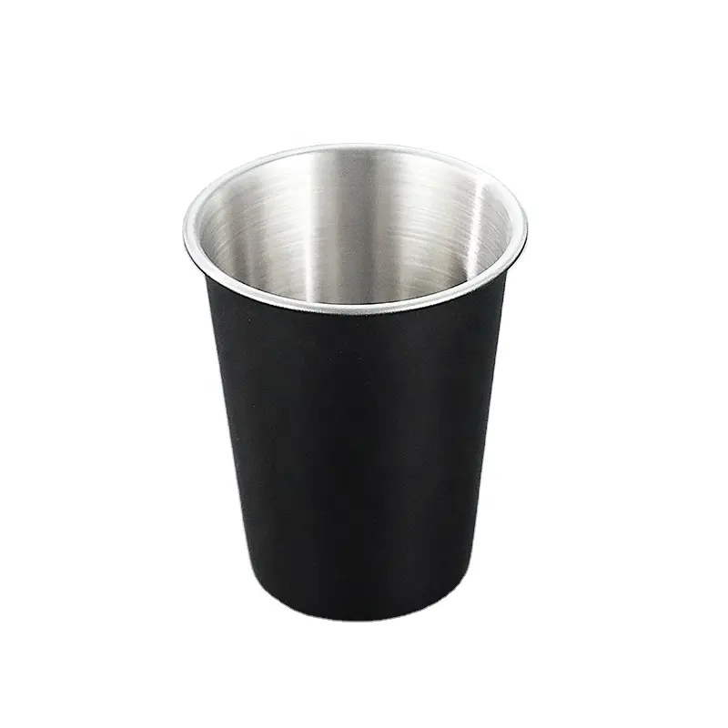 Wholesale Promotional Single Wall Stackable Beer Mug Metal Stainless Steel Pint Cup For Cold Beer Wine