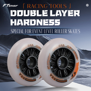 Chất lượng cao chuyên nghiệp tốc độ trượt băng bánh xe im lặng Inline tốc độ trượt băng phổ thay thế bánh xe với phục hồi cao - Product Image 2