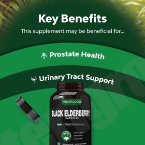 Cápsulas de extracto de saúco negro de grado alimenticio, suplementos de hierbas antioxidantes para adultos, no para adolescentes o mujeres embarazadas - Product Image 4