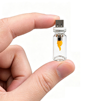 Mini Lampe de Nuit LED USB Rétro en Verre Effet Flamme, Prête à l'emploi, Lampe Ambiante Portable Compacte pour Voiture, Maison, Camping
