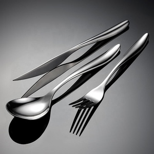 Hotel de gama alta cuchillo occidental cuchillo de carne cuchillo de acero inoxidable tenedor cuchara juego de cubiertos de acero inoxidable - Product Image 5