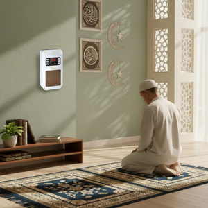 Altavoz Coránico de Pared Equantu SQ669 con Reloj Azan, Control Remoto, Traducción Completa, Reproductor Coránico Inalámbrico Bluetooth - Product Image 1