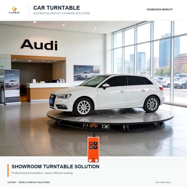 360 Rotating Display Stage Automatic Car Turntable Parking Revolving Platform for Car Exhibitions Parking