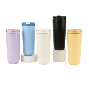 Termo Portátil de Acero Inoxidable de 620 ml (21 oz), Ligero y Práctico, Taza Deportiva Multifuncional para Bebidas, Taza de Café para Viajes <span class=keywords><strong>en</strong></span> Auto con Pajita - Product Image 1