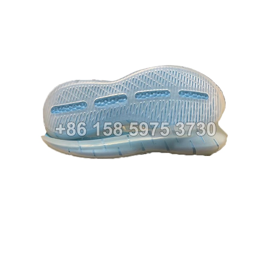 Новый дизайн голубого льда прозрачная подошва TPR подошва E-TPU тапки подошвы