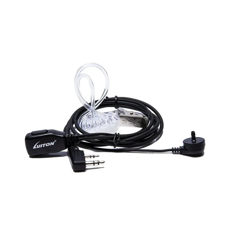 Baofeng Walkie Talkie Two Way Radio Headset 2 Pin Clear Tube Microphone Earphone Earpiece