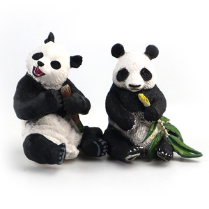 Hobby Grade Realistic Jungle Zoo Toy Wild <strong>Animal</strong> Figure Solid Panda Zebra Hippo Professional Educational Simulation Play Set - Product Image 2