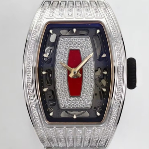 Montre pour femmes personnalisée ODM sertie de diamants - Montre de luxe de haute qualité avec mouvement automatique et verre saphir - Product Image 1