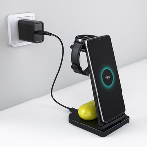 Cargador Inalámbrico <span class=keywords><strong>3</strong></span> en 1 Plegable de Carga Rápida de 15W, Soporte para Teléfono Móvil para iPhone 14 <span class=keywords><strong>13</strong></span> 12 - Product Image 6