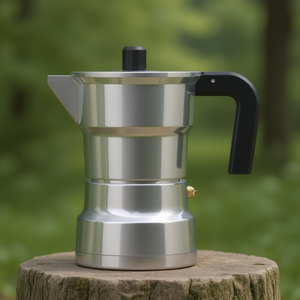 Cafetera de Aluminio 3 Tazas SOLIDEXPRESS Inducción Cromo Brillante 1655NEW - Product Image 3