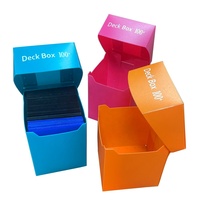 Boîtes de rangement pour cartes TCG PP, boîte de rangement pour cartes à collectionner, grande capacité, diviseurs, portable, écologique, capacité de 100+ cartes, pour table de collection