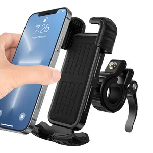 bike cell phone holder with speaker 360 degree rotation adjustment, four corners, all-round package protection mobile phone