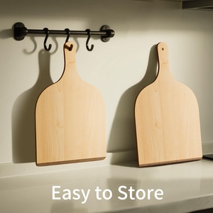 Set di 2 Paletta per <span class=keywords><strong>Pizza</strong></span> <span class=keywords><strong>in</strong></span> Legno, Spatola per <span class=keywords><strong>Pizza</strong></span> per Cuocere e Trasferire, Grande Tagliere <span class=keywords><strong>in</strong></span> Legno per Forno - Product Image 3