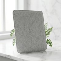 Coussin de chaise en feutre polyester avec logo imprimé personnalisé, soutien ergonomique pour chaise de bureau ou de maison, lavable, antidérapant
