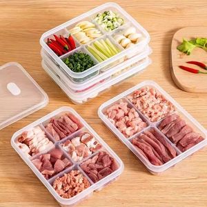 Boîte de conservation alimentaire pour préparation de viande congelée avec couvercle à clipser, empilable, compartiments divisés pour utilisation au réfrigérateur - Product Image 2