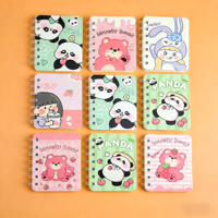 Carnet à spirale mignon pour fille, format B5, couverture en PP de haute qualité, portable, 80 feuilles, cadeau pour étudiant, journal de poche