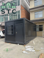 Cabine Modulaire Détachable en Acier de 20 Pieds, Bâtiment Préfabriqué Portable en Kit, Studio de Jardin, Maison d'Hôtes, Bureau à Domicile, Conception Personnalisée