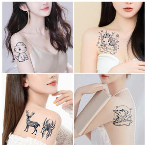 Autocollant de <span class=keywords><strong>tatouage</strong></span> temporaire semi permanent motif mignon tigre lion cerf <span class=keywords><strong>tortue</strong></span> requin lapin herba jus Jaguas autocollants de <span class=keywords><strong>tatouage</strong></span> - Product Image 4