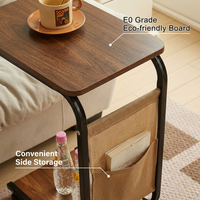 Table basse moderne, écologique, portable et durable, table d'appoint en forme de C, meuble de salon, chambre à coucher, utilisation au chevet du lit