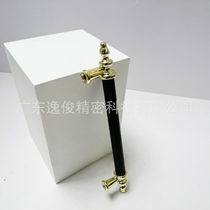 Tirador de aluminio para armario, color negro y dorado, diseño contemporáneo, tirador duradero para gabinete - Product Image 2