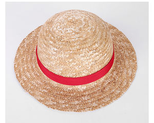<span class=keywords><strong>Chapeau</strong></span> de <span class=keywords><strong>paille</strong></span> à large bord souple, fait main, style <span class=keywords><strong>Luffy</strong></span>, pour cosplay, plage, surf, été, protection solaire - Product Image 2