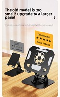 Nouveau magasin d'usine chaud ZJ-033- Guangdong fait moule privé paresseux Dissipation thermique tablette PC support en métal 360 pliant rotatif