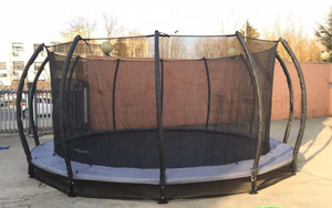 Rund feder 14FT <span class=keywords><strong>Inground</strong></span> <span class=keywords><strong>Trampolin</strong></span> mit Gehäuse - Product Image 4