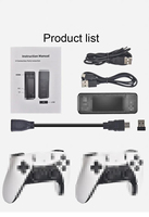 X9 PRO GameStick 4KHD TV Video Game Consol 905X3 Chip 3D Game untuk PSP/PS1/N64 40 + simulator Retro Game Dual 2.4G Controller