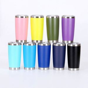 Gobelet à café personnalisé 20 oz, gobelet isotherme en acier inoxydable, gobelet à eau isolé sous vide 20 oz avec logo pour gravure au laser - Product Image 1