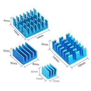 覆盆子皮4B散热器套装4件式铜铝中央处理器冷却胶，适用于2/3/4/3B + 兼容消费电子产品 - Product Image 3