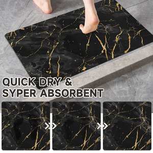 Alfombra de Baño de Tierra de Diatomeas, Rectangular, Antideslizante, Absorbente, de Secado Rápido, Diseño Moderno y Lujoso - Product Image 5