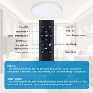 Lámpara <span class=keywords><strong>de</strong></span> <span class=keywords><strong>Techo</strong></span> LED Ultrafina Moderna, Plafón para <span class=keywords><strong>Dormitorio</strong></span> u Oficina, 18W, Certificación ETL, Cuerpo <span class=keywords><strong>de</strong></span> Plástico, Temperatura <span class=keywords><strong>de</strong></span> Color 3000K - Product Image 3