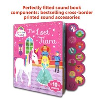 Module sonore en plastique à 10 touches en forme de vague, boîte à son de type poussoir pour livres illustrés - Vente en gros disponible