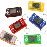 Creative Retro Electronic Game Console Keychain Handheld Rectangle Small Pendant Battery Plastic Wi-Fi 1.77" Screen 512MB
