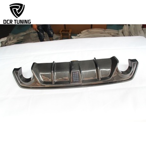 Difusor de Parachoques Trasero de Fibra de Carbono Real con Luz LED para Infiniti Q50 Q50S 2014-2017, Nuevo Diseño - Product Image 6