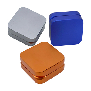 Molinillo de Aluminio Cuadrado de 2 Capas, Resistente, Servicio Personalizado Disponible, Molinillo Eficiente para <span class=keywords><strong>Tabaco</strong></span> y Hierbas, Directo de Fábrica - Product Image 5