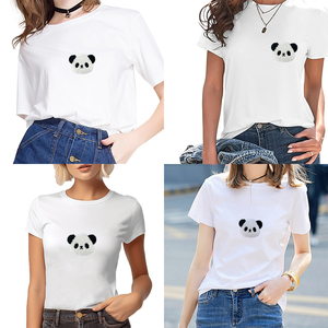 3D Black and White Series Embroidered Iron-On <strong>Patch</strong> Handmade Felt <strong>Panda</strong> Pineapple for Clothing and Bags Chenille Fabric - Product Image 5